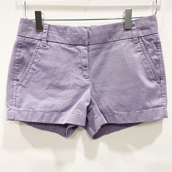 J. Crew 3” Chino Shorts in Lavender Size 00 - Picture 1 of 10